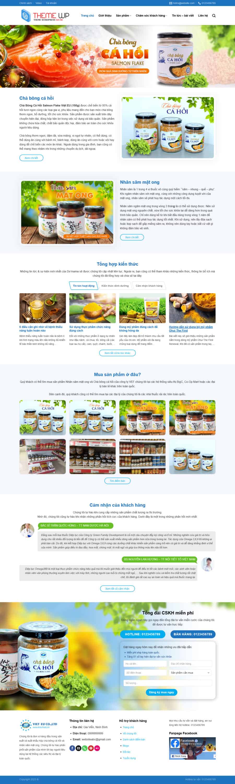 Theme wordpress bán hàng thực phẩm 19