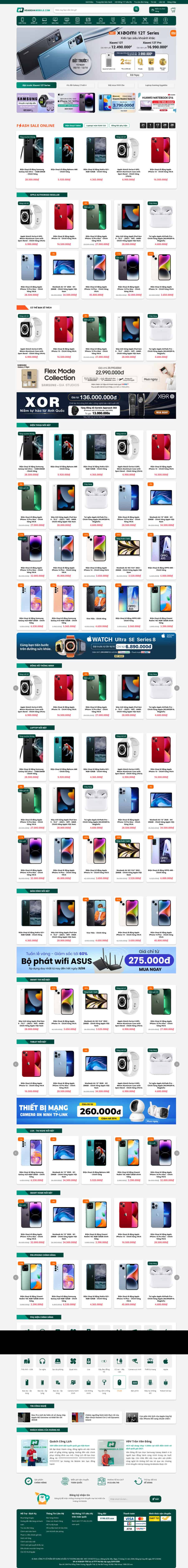 Theme wordpress shop điện thoại hoàng hà mobile 2