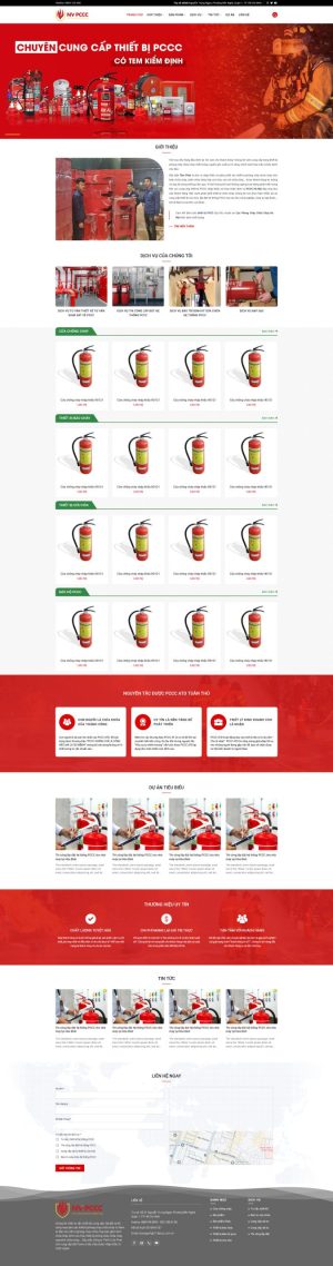 Theme wordpress bán thiết bị phòng cháy chữa cháy